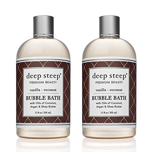 Deep Steep Bubble Bath 17 Ounce Pack of 2 Vanilla Coconut Deep Steep Bubble Bath 17 Ounce Pack of 2 Vanilla Coconut