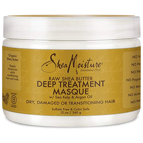 SheaMoisture Raw Shea Butter Deep Treatment Masque For Dry Damaged or Transitioning Hair 12 Ounce