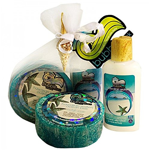 Hawaiian Bubble Shack Loofah Soap  Body Lotion Duo Gift Set Ocean Bliss