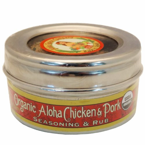 Organic Aloha Chicken  Pork Seasoning  Rub 2 Pack