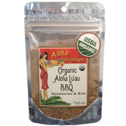 Organic Aloha Luau BBQ Seasoning  Rub 4 Pack