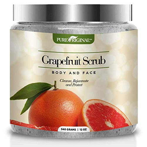 Grapefruit Scrub for Face and Body Deep Cleansing Exfoliator Cleans Acne Prone Pores and Brightens Complexion The Natural Way to Nourish Your Skin by Pure Original Grapefruit Scrub for Face and Body Deep Cleansing Exfoliator Cleans Acne Prone Pores and Brightens Complexion The Natural Way to Nourish Your Skin by Pure Original