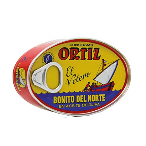 8 Pack Ortiz Bonito Del Norte Tuna in Olive Oil 395 Oz Oval Tin Spain