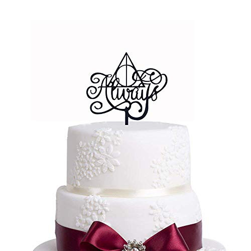 Black Harry Potter Always Cake Topper Always Cake Sign Inspired Wedding Cake Topper AnniversaryBridalShowerWedding Party Cake Decor After All This Time Black Harry Potter Always Cake Topper Always Cake Sign Inspired Wedding Cake Topper AnniversaryBridalShowerWedding Party Cake Decor After All This Time
