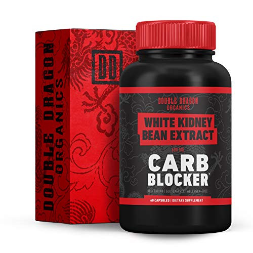 White Kidney Bean Extract  100 Pure Carb Blocker  Keto Carb Blocker Double Dragon Organics 60 Caps  600MG