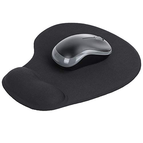 Mouse Pad with Wrist Support McoMce Ergonomic Mouse Pad with Gel Wrist Rest Support Pain Relief Gaming Mousepad with Lycra Cloth NonSlip Rubber Base for Office Home Laptop Computer