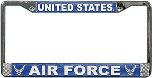 US Air Force License Plate Frame (Chrome Metal)