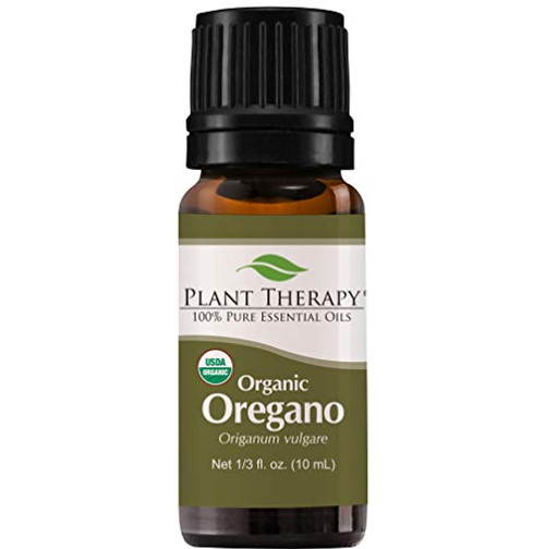 Plant Therapy Oregano Organic Essential Oil 100 Pure USDA Certified Organic Undiluted Natural Aromatherapy Therapeutic Grade 10 mL 13 oz