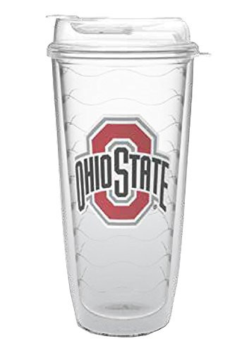 Whirley NCAA Ohio State Buckeyes 24 oz Wavy Insulated Tumbler