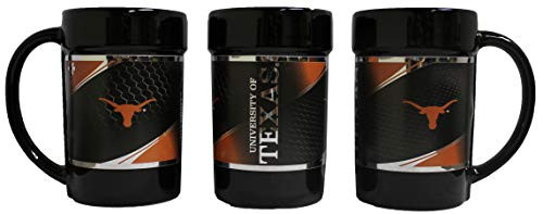 NCAA Texas Longhorns 15 oz Ceramic Coffee Mug with Metallic Graphics 19