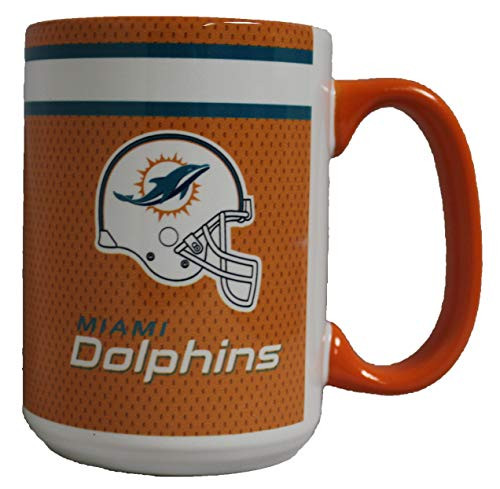 Boelter Miami Dolphins 15oz Blast Accent Ceramic Mug