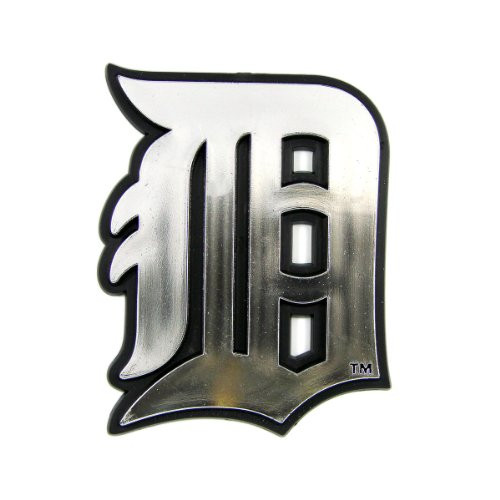 MLB Detroit Tigers Chrome Automobile Emblem
