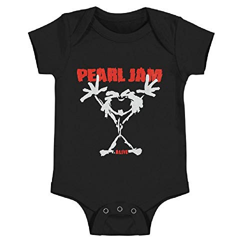 Pearl Jam Baby Infant Stickman Creeper Black S
