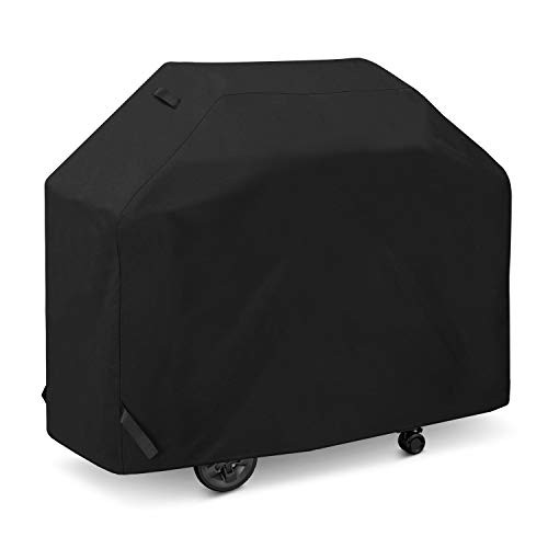 SunPatio Grill Cover 50 Inch Outdoor Heavy Duty Waterproof Barbecue Gas Grill Cover UV and Fade Resistant All Weather Protection for Weber CharBroil DynaGlo Nexgrill Grills and More Black SunPatio Grill Cover 50 Inch Outdoor Heavy Duty Waterproof Barbecue Gas Grill Cover UV and Fade Resistant All Weather Protection for Weber CharBroil DynaGlo Nexgrill Grills and More Black