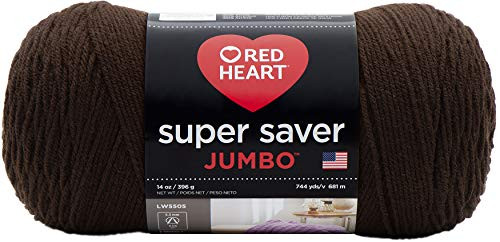 RED HEART Super Saver Jumbo Yarn Coffee