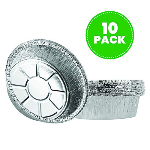Plasticpro 6 Inch Round Tin Foil Cake Pans Disposable Aluminum Freezer Oven Safe For Baking Cooking Storage Roasting Reheating Pack of 10 Plasticpro 6 Inch Round Tin Foil Cake Pans Disposable Aluminum Freezer Oven Safe For Baking Cooking Storage Roasting Reheating Pack of 10