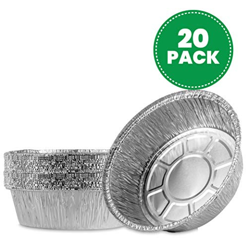 20 Plasticpro 8 Inch Round Tin Foil Pans Disposable Aluminum Freezer Oven Safe For Baking Cooking Storage Roasting Reheating Pack of 20 20 Plasticpro 8 Inch Round Tin Foil Pans Disposable Aluminum Freezer Oven Safe For Baking Cooking Storage Roasting Reheating Pack of 20