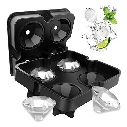 Ice Cubes Trays with Lid Diamondshaped Silicone Ice Mold for chilling Whiskey Cocktail Easy Release Cake Chocolate Soap Mold