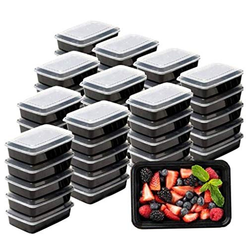 Meal Prep Containers 16 oz Microwave Freezer Safe Food Storage Containers Meal Prep Plastic Food Prep Lunch Containers With Lid Bento Box by SEWTCO black 16 oz 50 pack Meal Prep Containers 16 oz Microwave Freezer Safe Food Storage Containers Meal Prep Plastic Food Prep Lunch Containers With Lid Bento Box by SEWTCO black 16 oz 50 pack