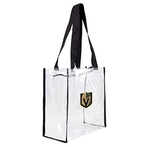 Littlearth NHL Vegas Golden Knights Clear Square Stadium Tote Littlearth NHL Vegas Golden Knights Clear Square Stadium Tote