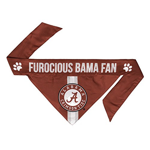 Littlearth NCAA Alabama Crimson Tide Pet Bandanna MediumDark Red
