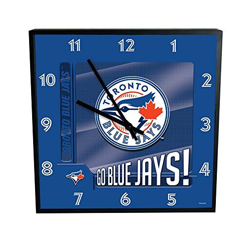 The Memory Company MLB Toronto Blue Jays Go Team 12 Square Clock One Size Multicolor