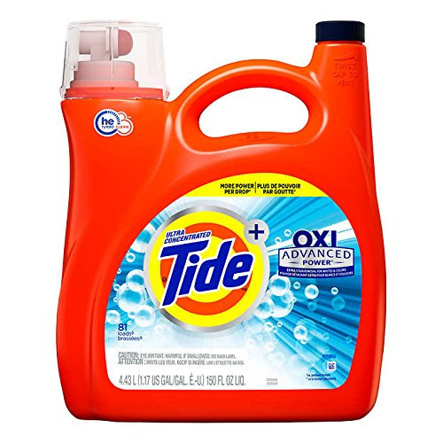 Tide Ultra Concentrate OXI Advanced PowerExtra Stain Removel for Whites  Color Liquid Laundry Detergent  150 oz 81 Loads