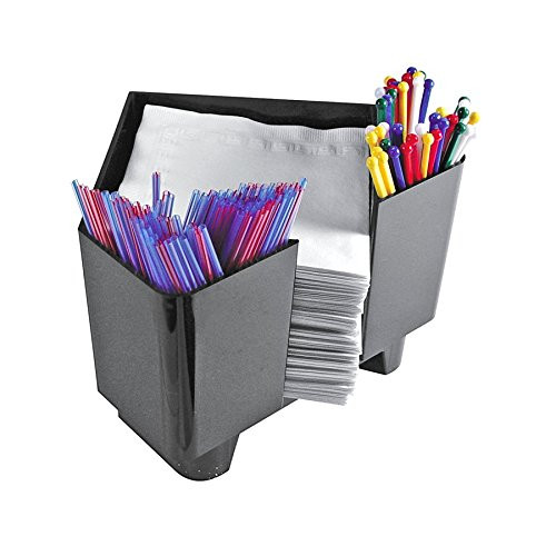 Co-Rect Plastic Bar Caddy with Triangular Design, Black