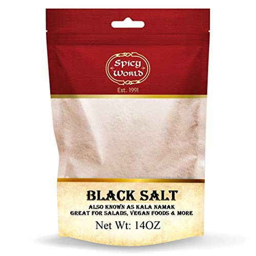 Spicy World Indian Black Salt 14 oz  Pure Unrefined  Natural Kala Namak