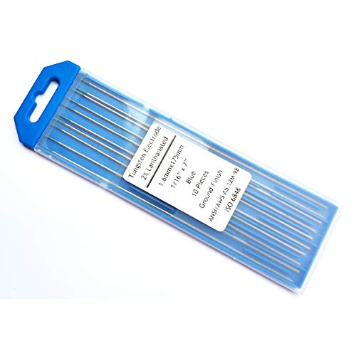 Blue WL20 TIG Welding Tungsten Electrodes 116 7 2 Lanthanate Ground Finish Blue WL20 TIG Welding Tungsten Electrodes 116 7 2 Lanthanate Ground Finish
