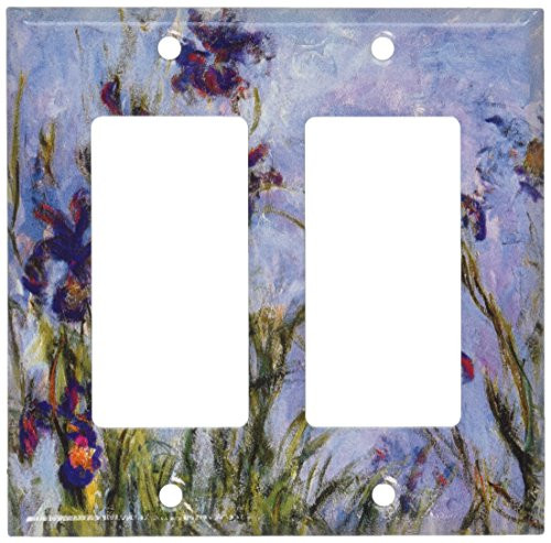 Art Plates - Monet: Irises Switch Plate - Double Rocker