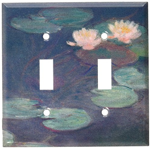 Art Plates - Monet: Water Lilies (Close-Up) Switch Plate - Double Toggle