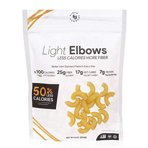 Fiber Gourmet Healthy Pasta Pack of 6  Rich in Fiber 50 Less Calories Low Carb Healthy Alternative Substitute to Standard Wheat Pasta Made in USA Kosher NonGMO Vegan Certified