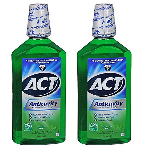 ACT Fresh Mint Anticavity Fluoride Mouthwash 2 ct338 oz