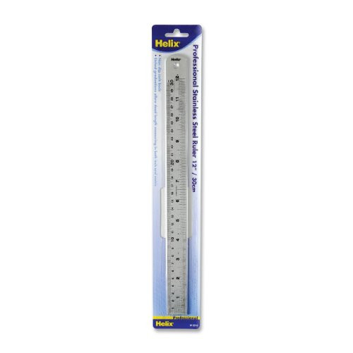 Helix Professional Stainless Steel Ruler 12 inch  30cm 13212