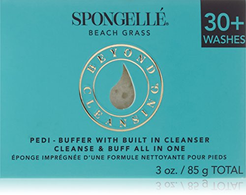 Spongelle Pedi Buffer 30 Uses Bath Mitts and Cloths Beach Grass