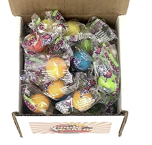 Cry Baby Gumballs Bubble Gum Extra Sour Flavor in Box 15LB Individually Wrapped