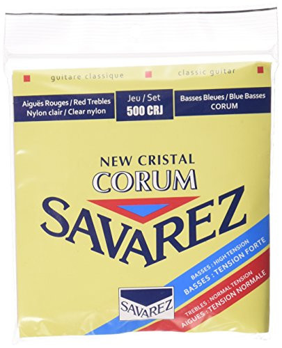 Savarez 500CRJ Corum Cristal Classical Guitar Strings High Tension RedBlue Card