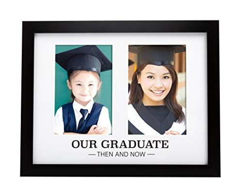Kate  Milo Our Graduate Then and Now Picture Frame First Day of School and Graduation Picture Graduation Party Gift