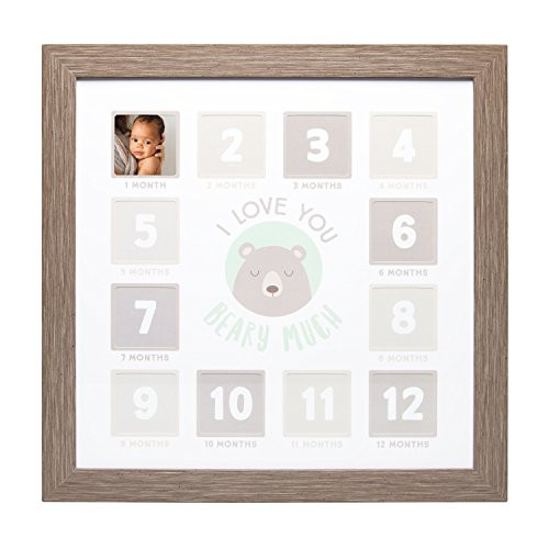 Kate  Milo I Love You Beary Much First Year Frame Baby Shower Gift Brown