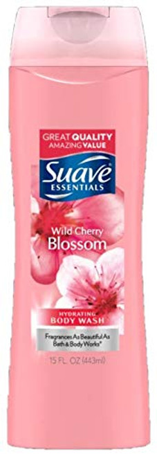 Suave Essentials Body Wash Wild Cherry Blossom 15 Ounce Pack of 2 Suave Essentials Body Wash Wild Cherry Blossom 15 Ounce Pack of 2