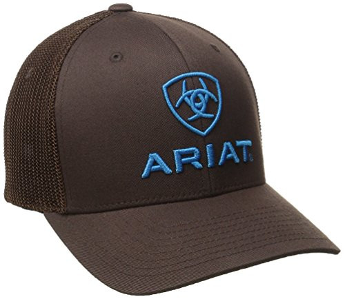 Ariat Mens Blue Half Mesh Hat Brown LargeXLarge