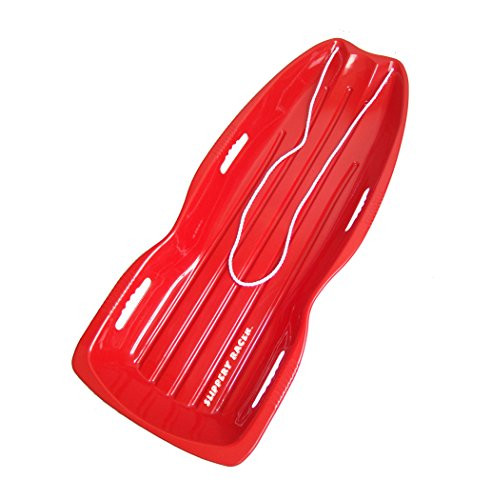 Slippery Racer Downhill Xtreme Winter Toboggan Snow Sled  Red