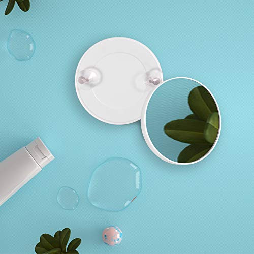 10X Magnifying Makeup Mirror Round Mirror with 2 Suction Cups Facial Makeup Cosmetic Absorption Shaving Home Makeup Travel Essential White 10X Magnifying Makeup Mirror Round Mirror with 2 Suction Cups Facial Makeup Cosmetic Absorption Shaving Home Makeup Travel Essential White