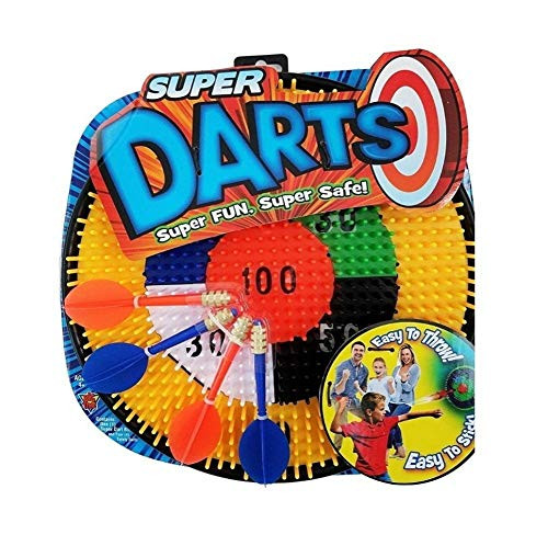 Big Time Super Darts  Safety Dart Board and Dart Set  Super Fun  Super Safe
