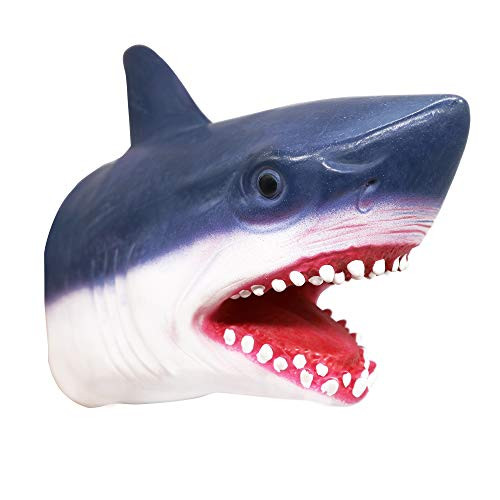 Yolococa Shark Puppet Hand Puppet Toys Realistic Latex Animal Shark Instagram Children Toys Gift for Kid