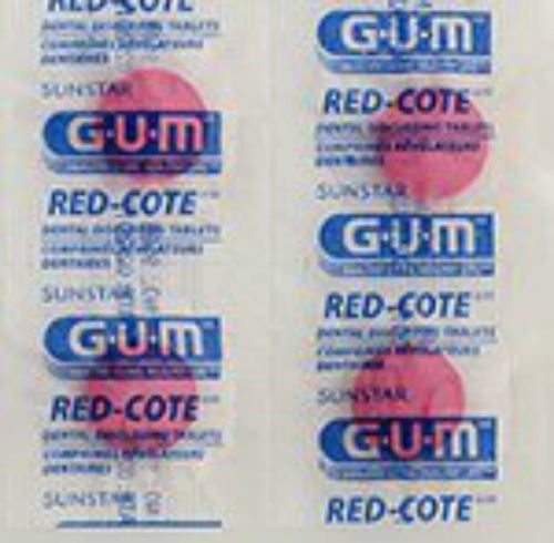 GUM RedCote Disclosing Plaque Tablets Cherry Flavor 40 tablets