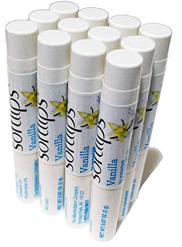 Softlips Lip Balm Protectant SPF 20 Vanilla Pack of 12 Sticks