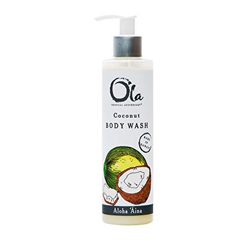 Ola Tropical Apothecary Coconut Body Wash with Pure Tropical Oils and Plant Extracts  8 fl oz