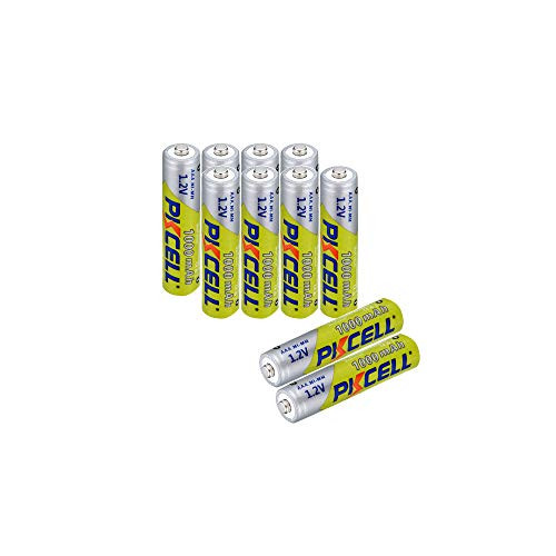 AAA 12V NIMH Battery 1000mAh Rechargeable Solar Battery 10pcs